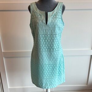 Banana Republic Aqua Sleeveless Dress